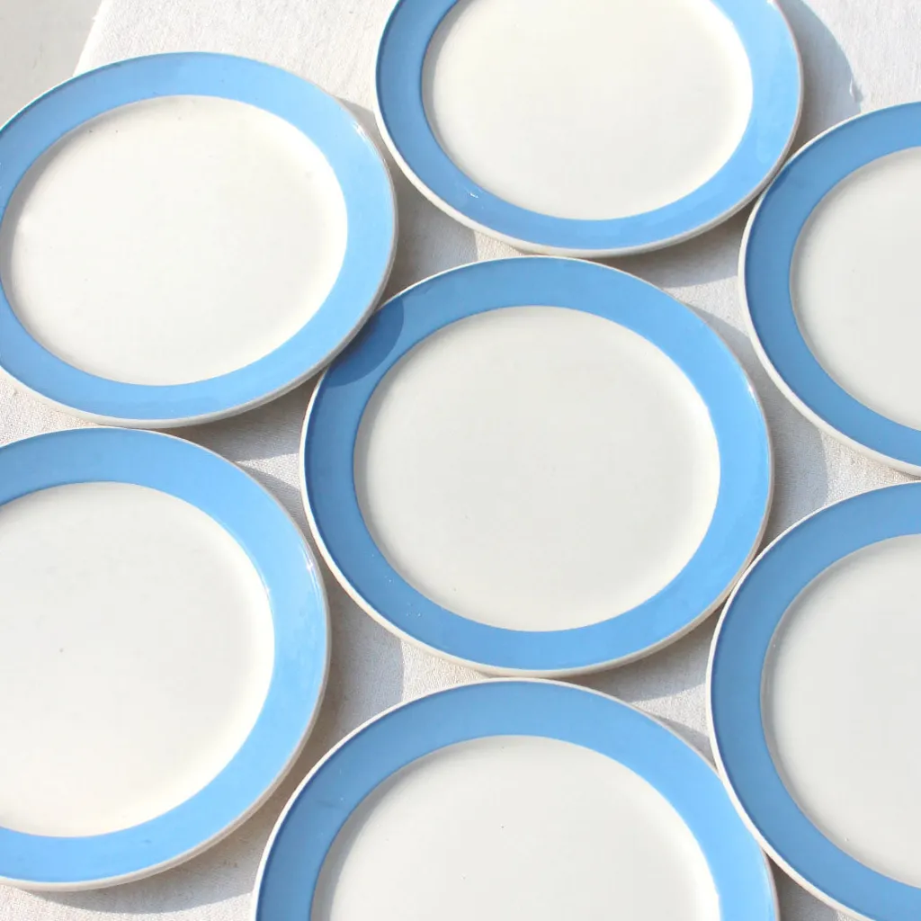 Villeroy & Boch Assiettes à dessert au liseré bleu