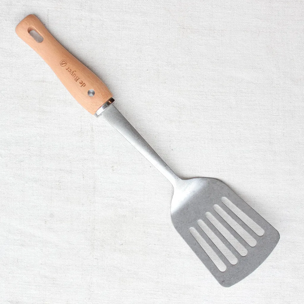 De Buyer Spatule inox manche en bois