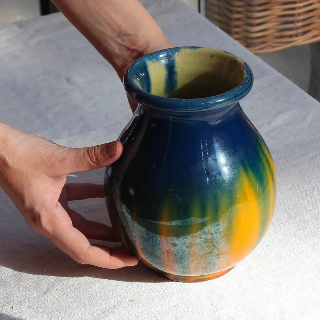 Vallauris Vase en céramique vernissée