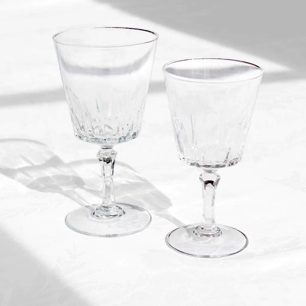 Vintage Verres à vin et à eau anciens